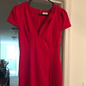 Red Form-fitting Cocktail dress
